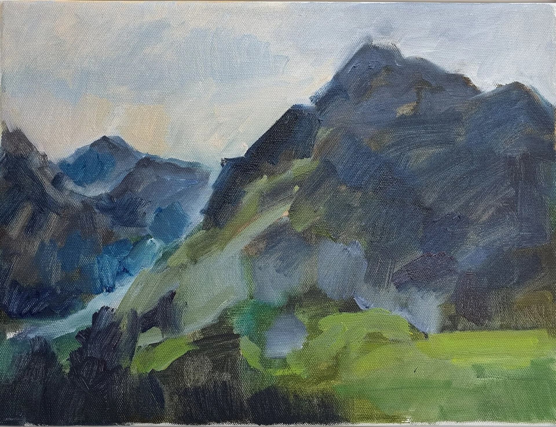 "Berg" Etüde — Raumansicht